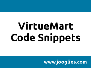 VirtueMart Code Snippets von Jooglies